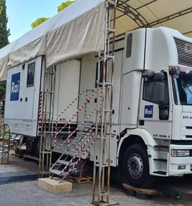 Noleggio Climatizzatori Camion Regia Studi RAI Roma 2