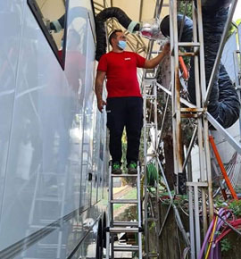 Noleggio Climatizzatori Camion Regia Studi RAI Roma 4
