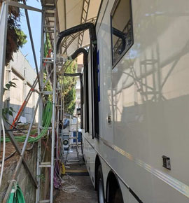 Noleggio Climatizzatori Camion Regia Studi RAI Roma 9